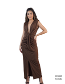 Vestido Manga Sisa Nudo Centro