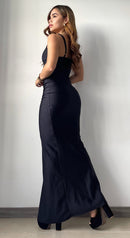 Vestido Tiras Runche Lateral Amarrar