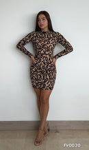 Vestido Corto Mayatex Manga Larga