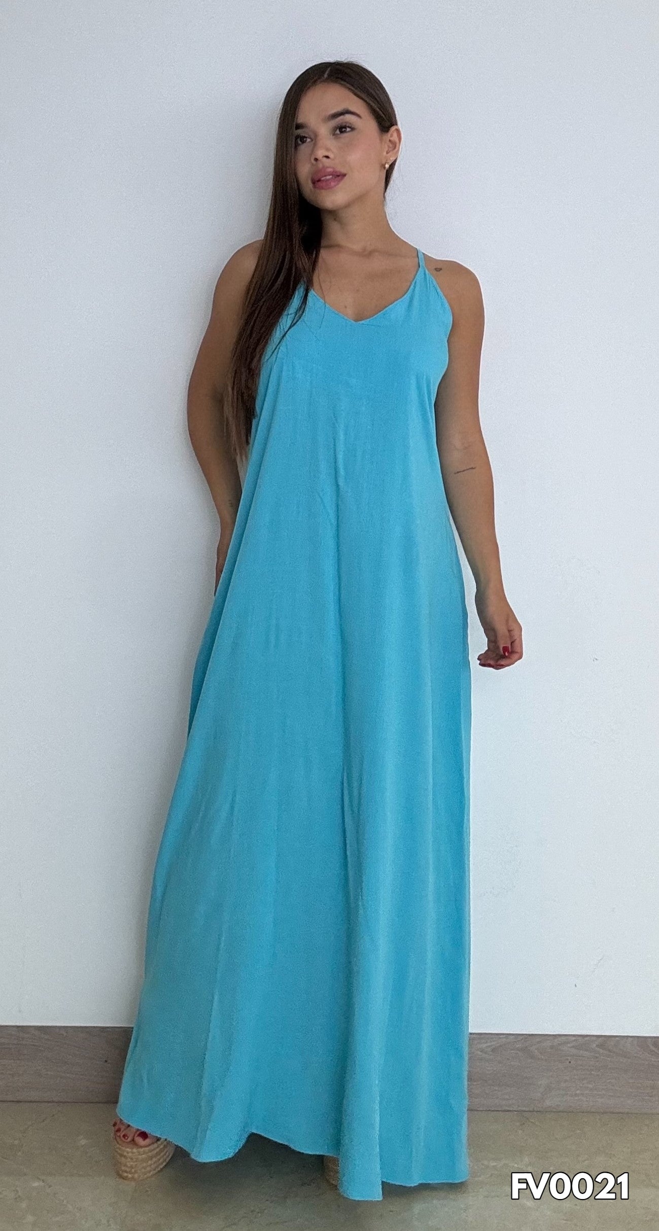 Vestido Tiras Largo