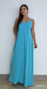 Vestido Tiras Largo