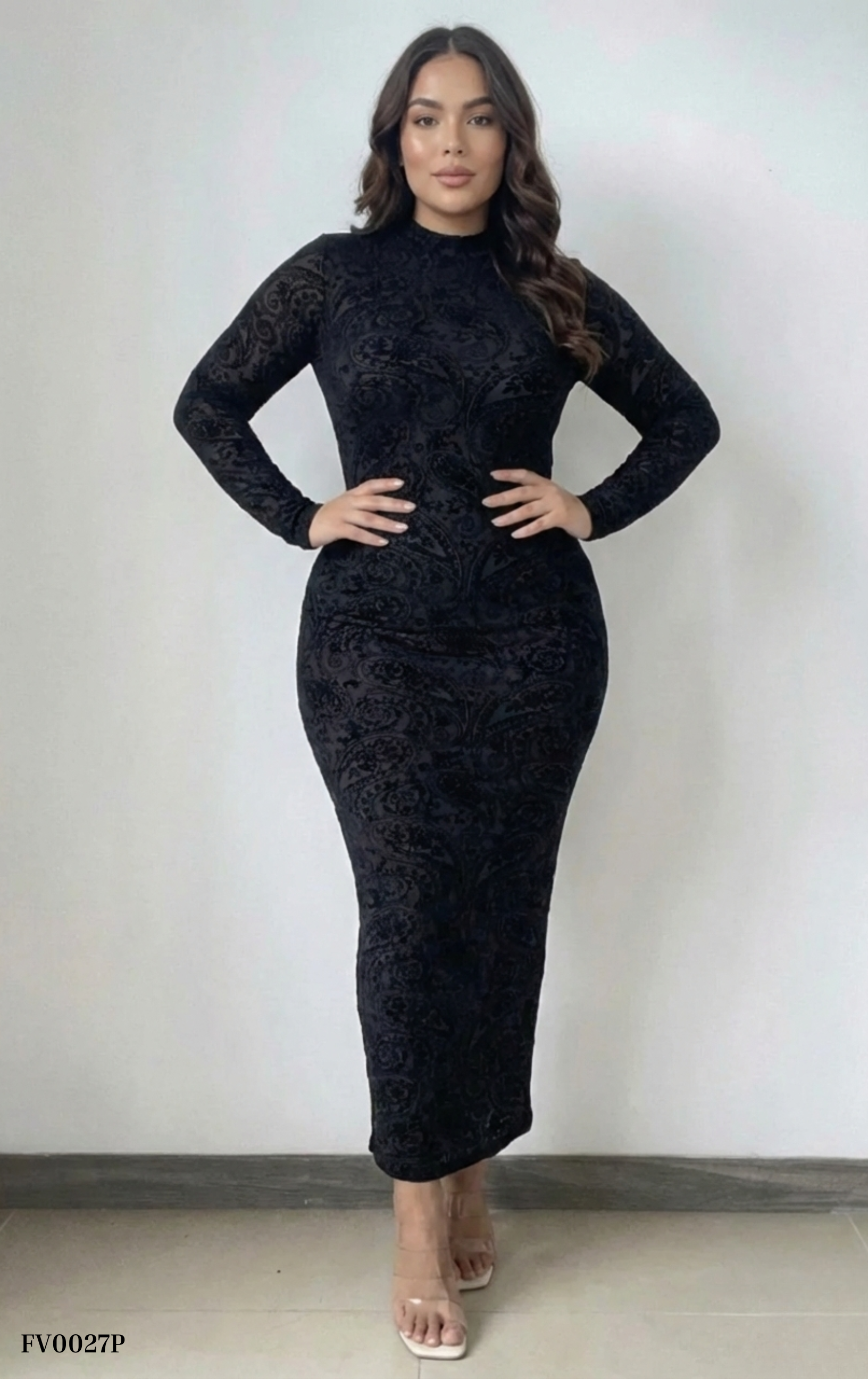 Vestido Manga Larga Mayatex Estampado P