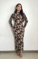 Vestido Manga Larga Mayatex Estampado