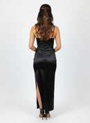 Vestido Largo Tiras Abertura En Pierna