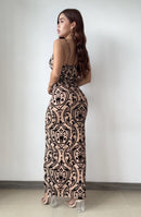 Vestido Largo Con Abertura Mayatex