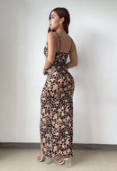 Vestido Largo Con Abertura Mayatex