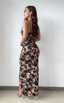 Vestido Largo Con Abertura Mayatex