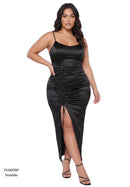 Vestido Tiras Arrunche Lateral Plus
