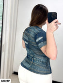 Blusa Manga Corta Estampada