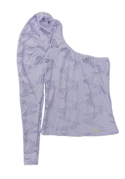 Blus Asimetrica Hoja Rota