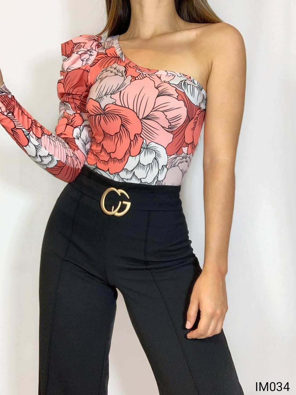 Body Asimétrico Estampado
