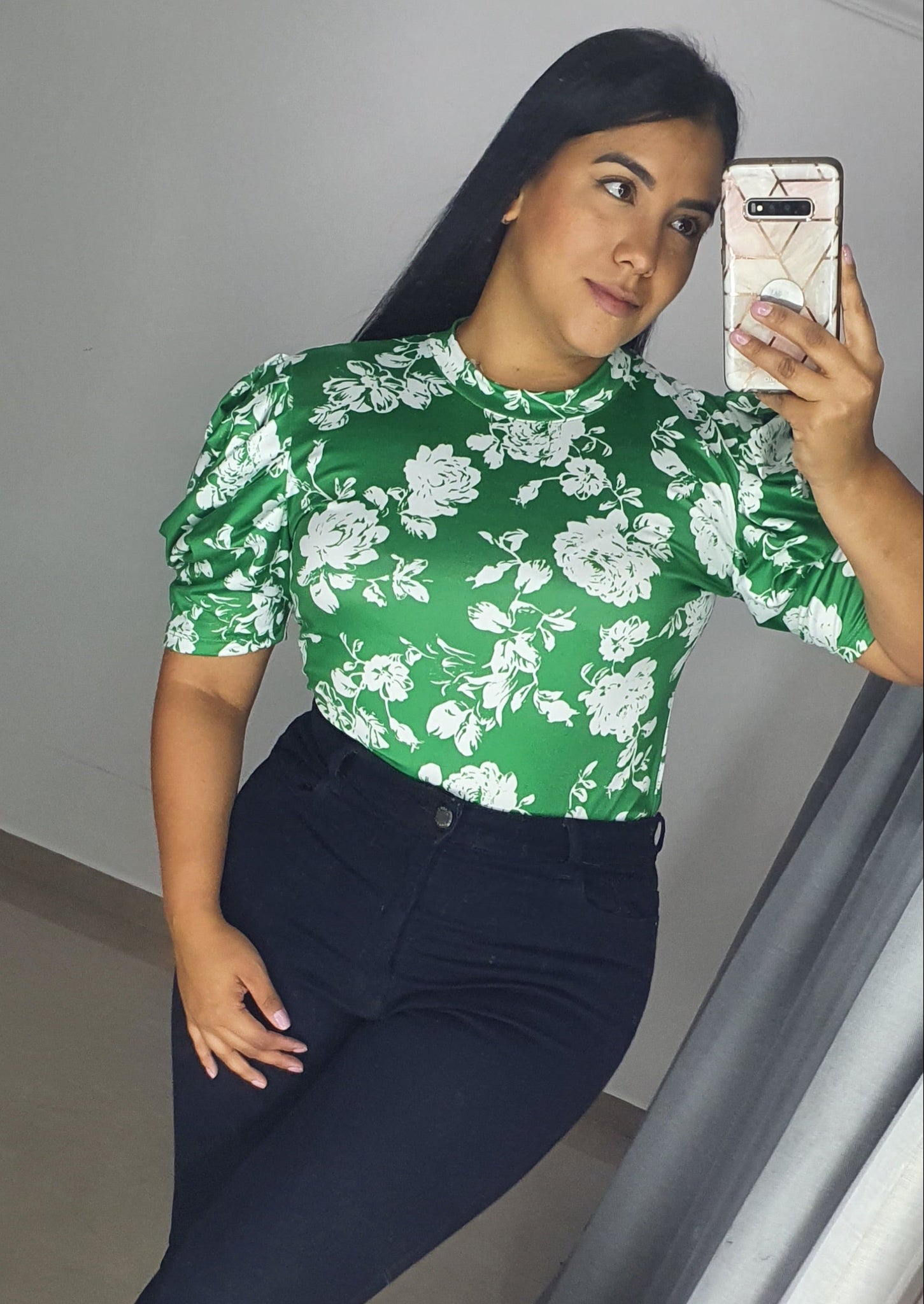 Blusa Cuello Redondo Manga Corta Prenses