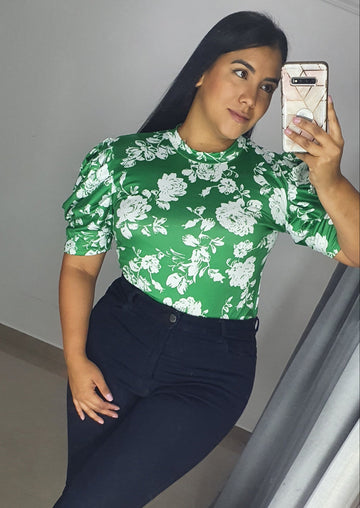 Blusa Cuello Redondo Manga Corta Prenses