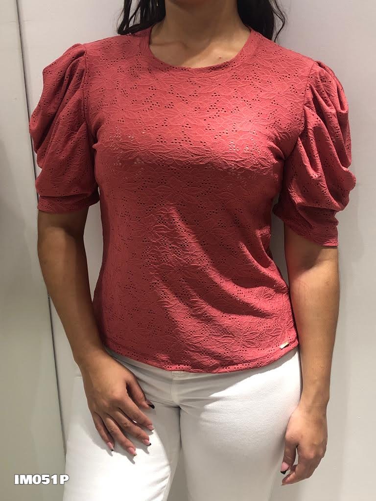 Blusa Hojarota Manga Runcho