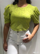 Blusa Hojarota Manga Runcho