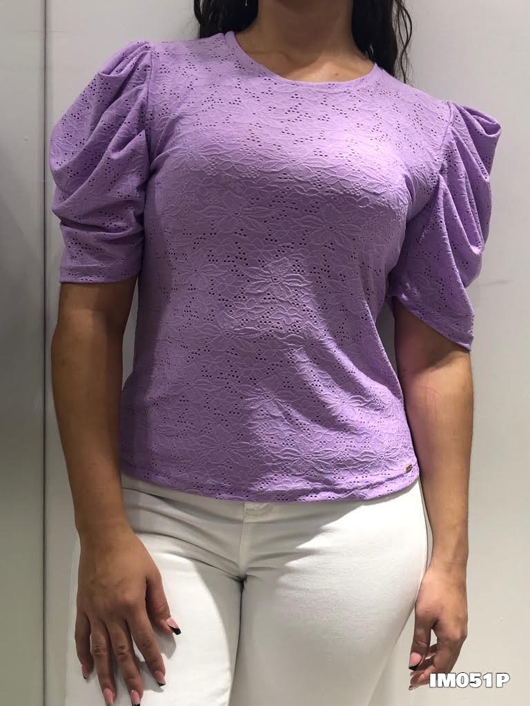 Blusa Hojarota Manga Runcho