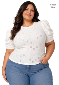 Blusa Hojarota Manga Runche