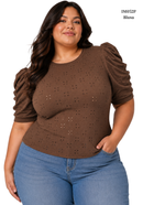 Blusa Hojarota Manga Runche