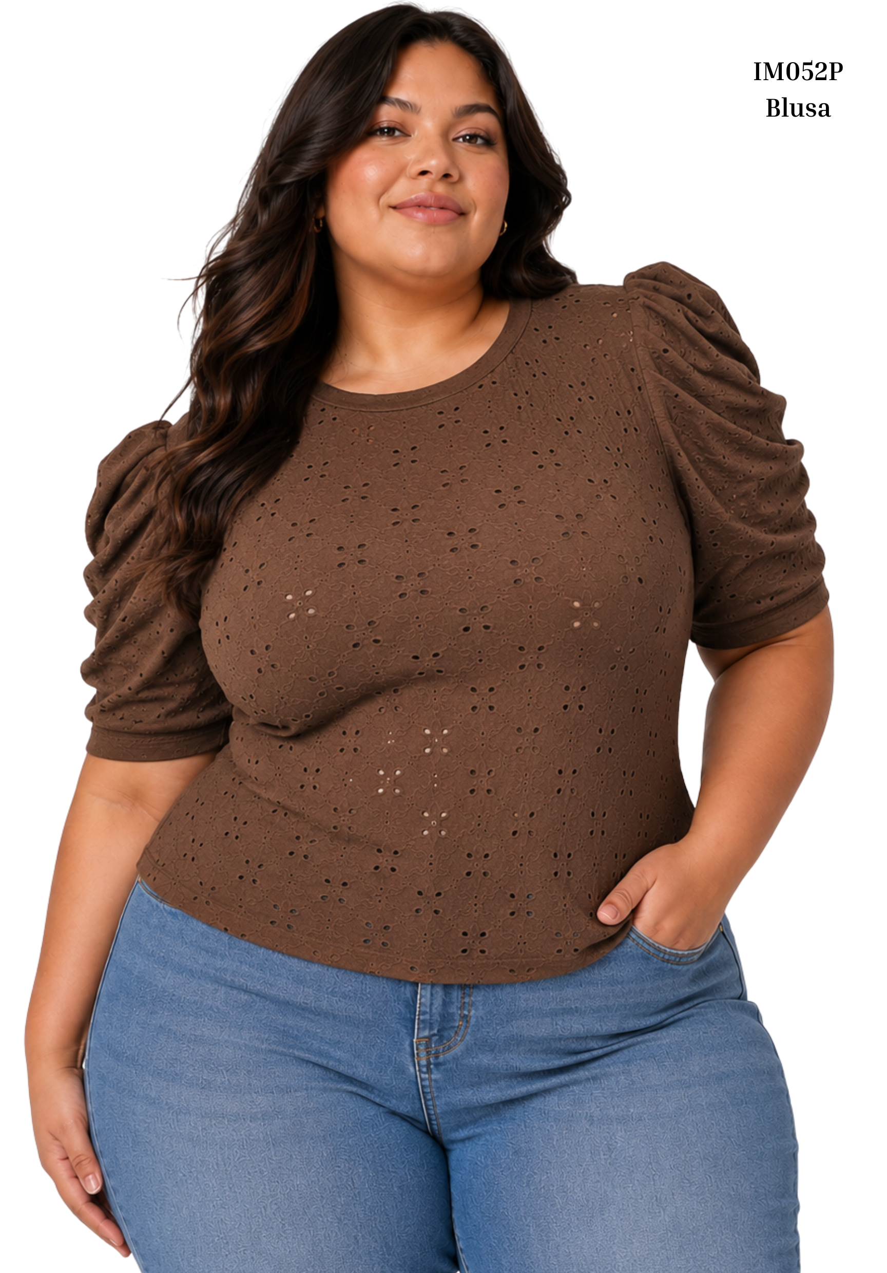 Blusa Hojarota Manga Runche