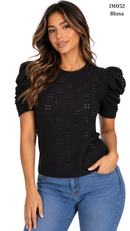 Blusa Hojarota Manga Runche