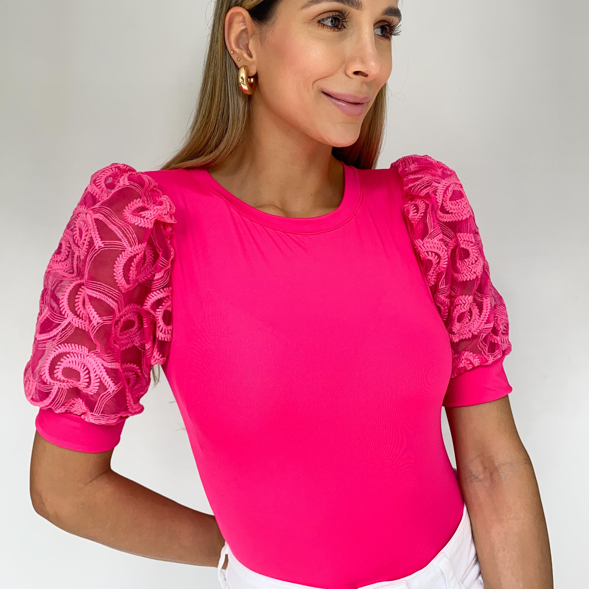 Blusa Manga Corta Velo Circulos