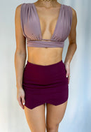 Falda Short En Punta Solo Fondo