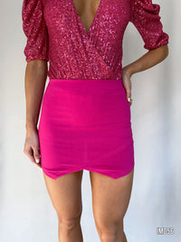 Falda Short En Punta Solo Fondo