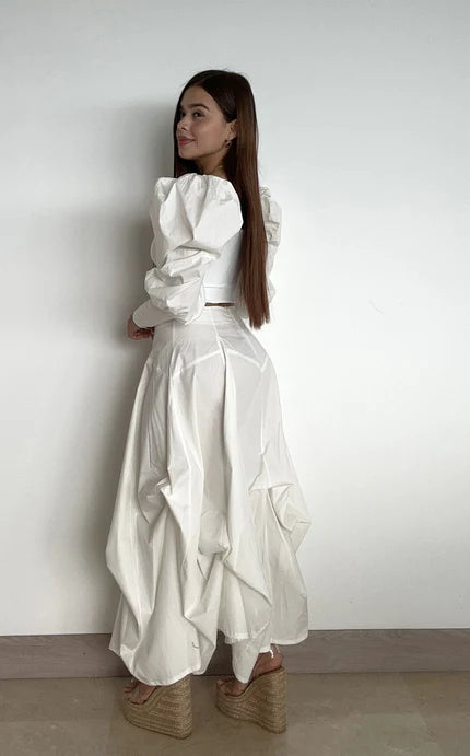 Falda Cortes Campana