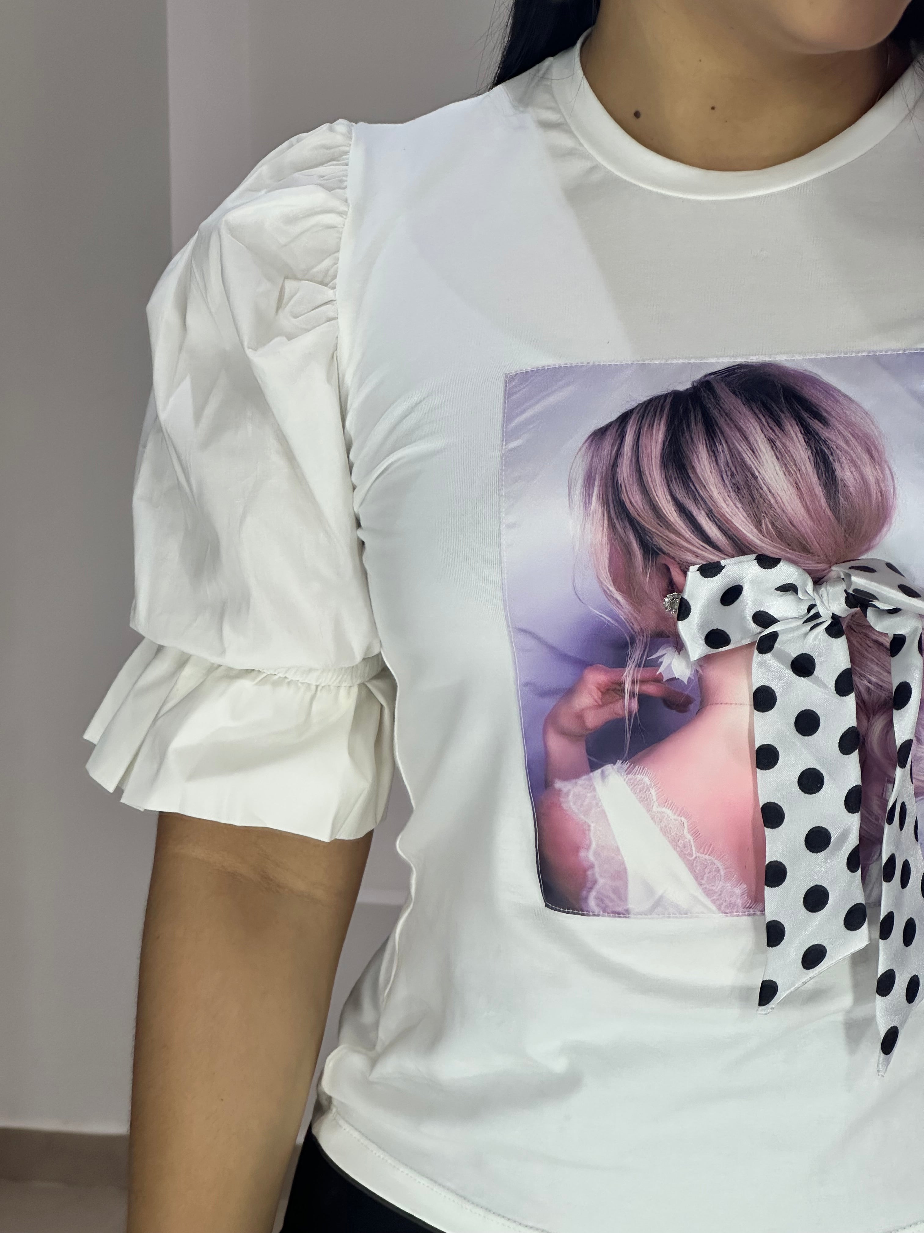 Blusa Aplique Mono Pepas Talla Plus