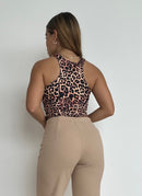 Blusa manga sisa estampada