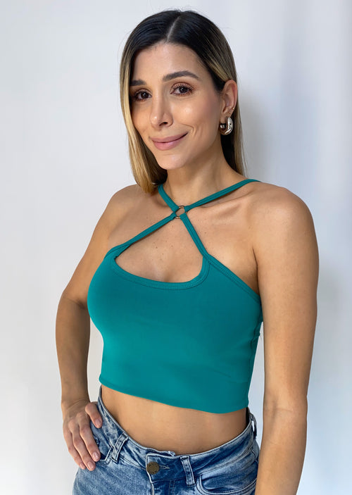 Blusa Tiras Cruzadas Solo Fondo
