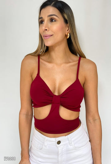 Blusa Tiras Centro Mono