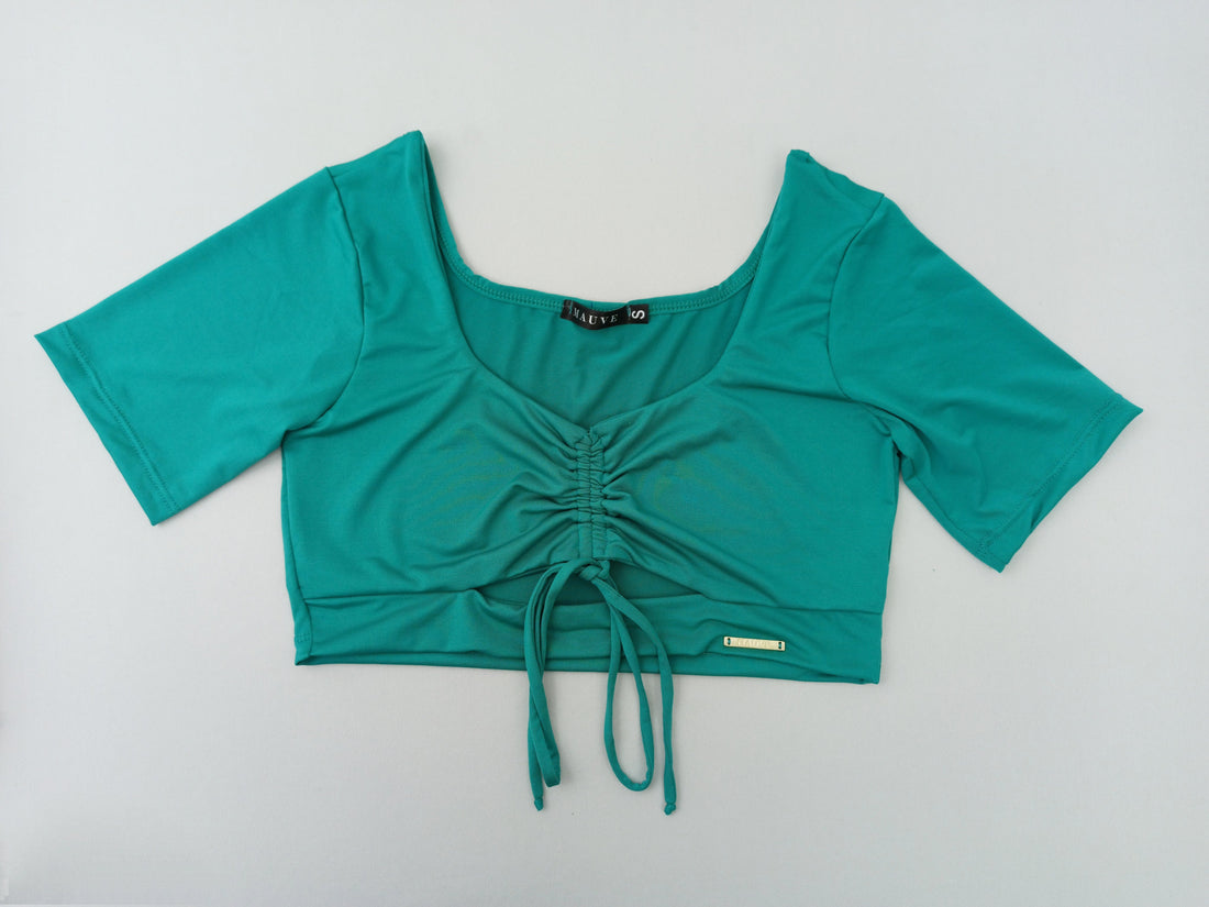 Blusa Manga Corta Runche Centro