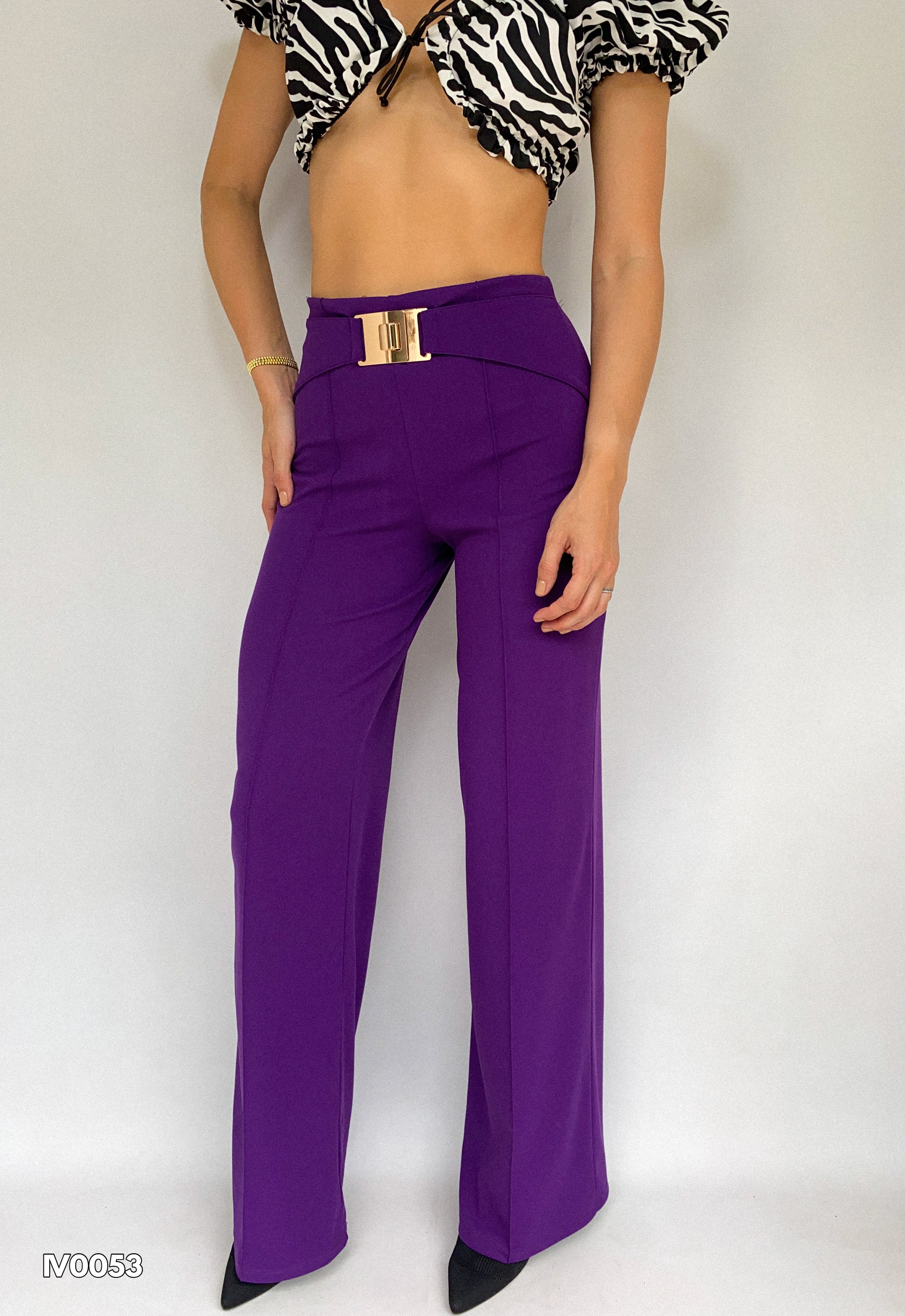 Pantalon Fajon Ancho Hebilla Enganche