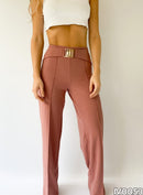 Pantalon Fajon Ancho Hebilla Enganche