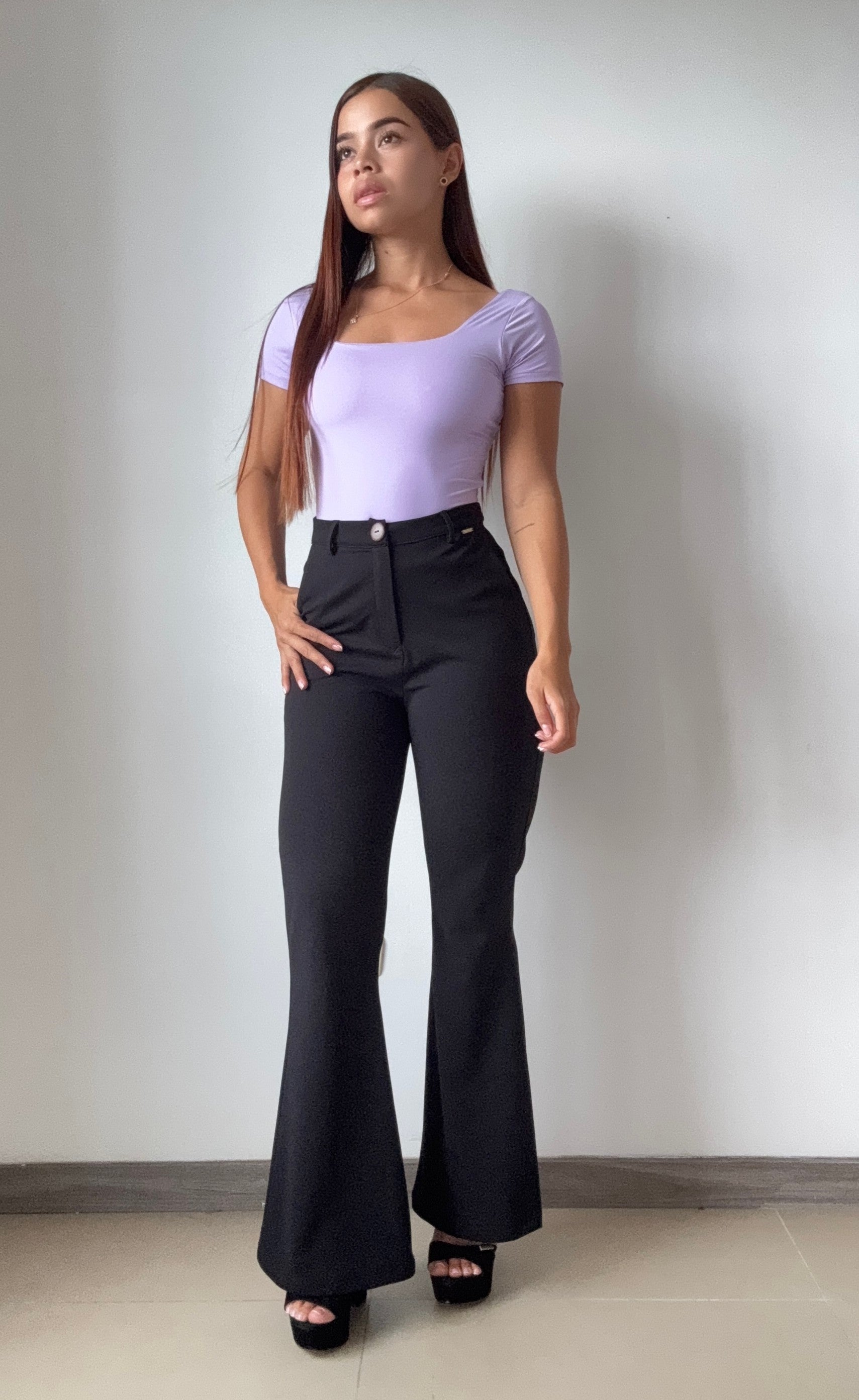 Blusa Manga Corta Escote Cuadrado