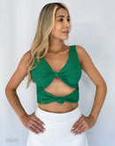 Blusa Manga Sisa Escote Nudos