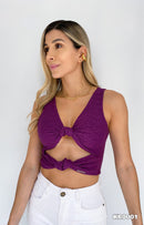 Blusa Manga Sisa Escote Nudos