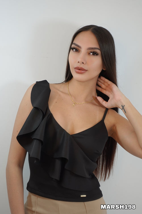 Blusa Tira Manga 2 Boleros Asimetrica