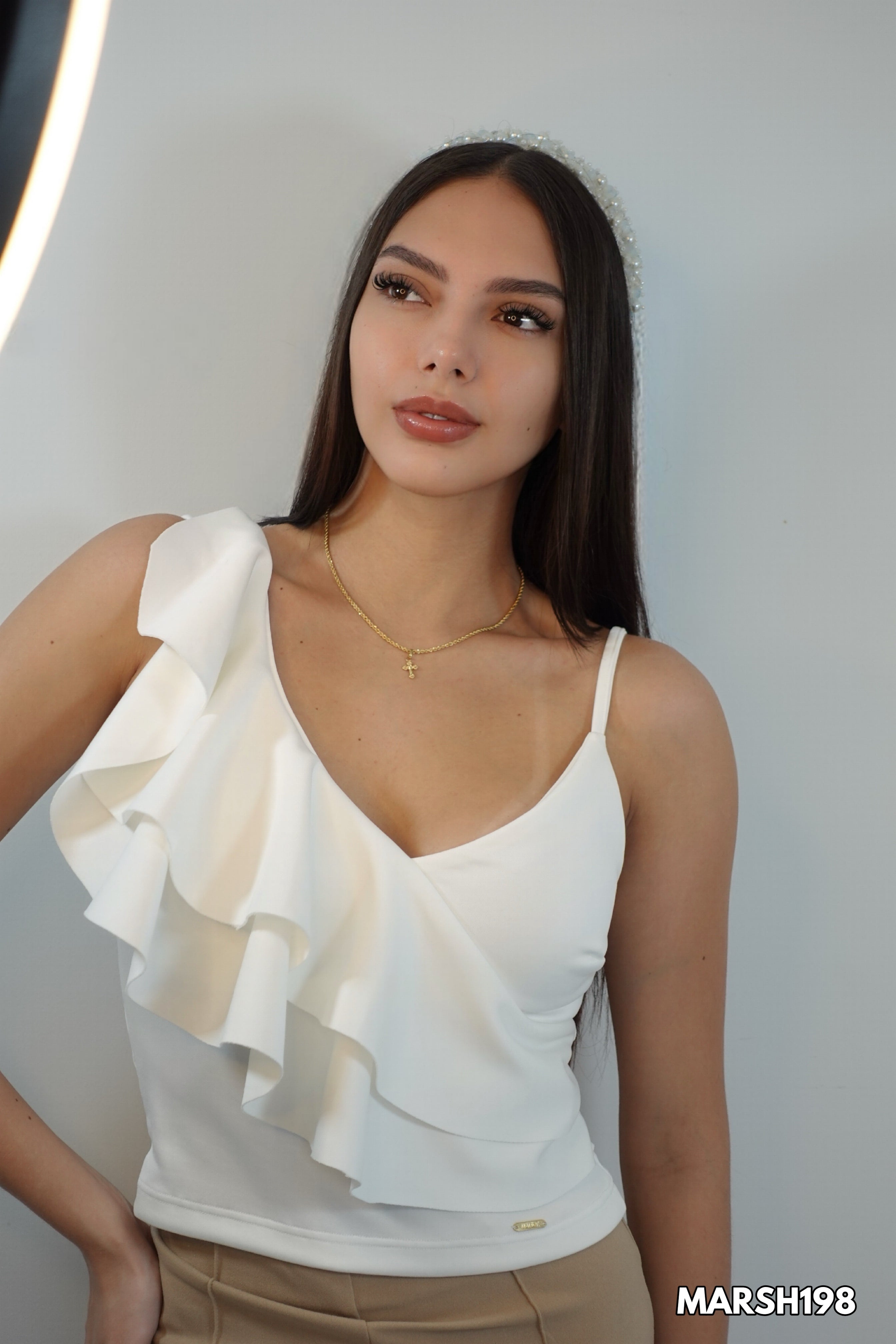 Blusa Tira Manga 2 Boleros Asimetrica