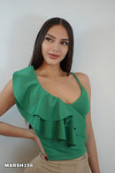 Blusa Tira Manga 2 Boleros Asimetrica