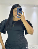 Blusa Manga Corta Bolero Talla Plus