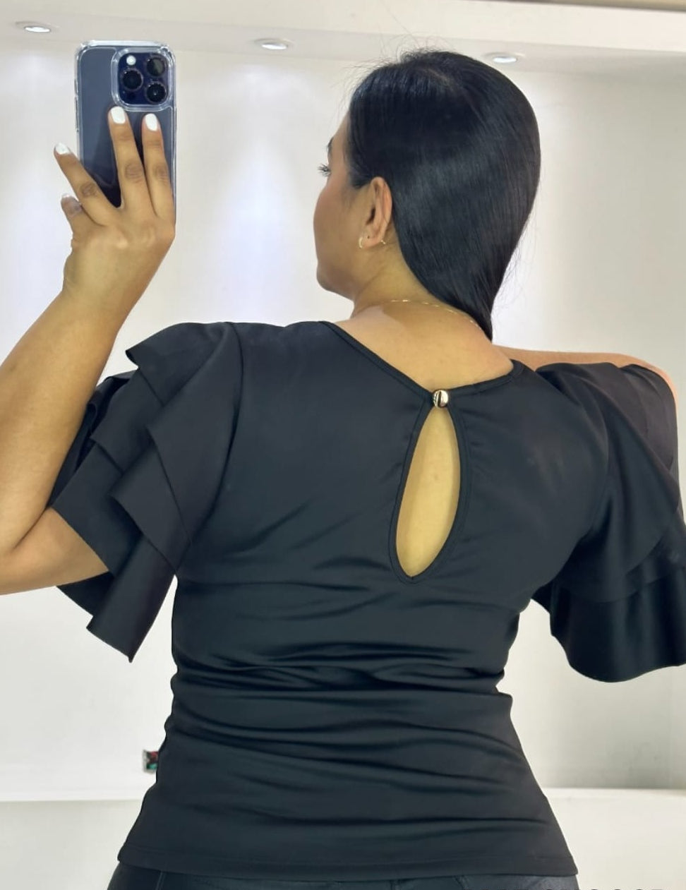 Blusa Manga Corta Bolero Talla Plus