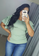 Blusa Manga Corta Bolero Talla Plus