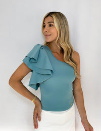 Blusa Asimetrica Dos Boleros En Manga