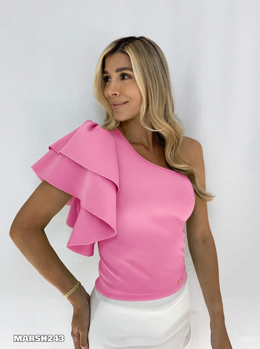 Blusa Asimetrica Dos Boleros En Manga