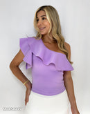 Blusa Asimetrica Con Bolero Lateral