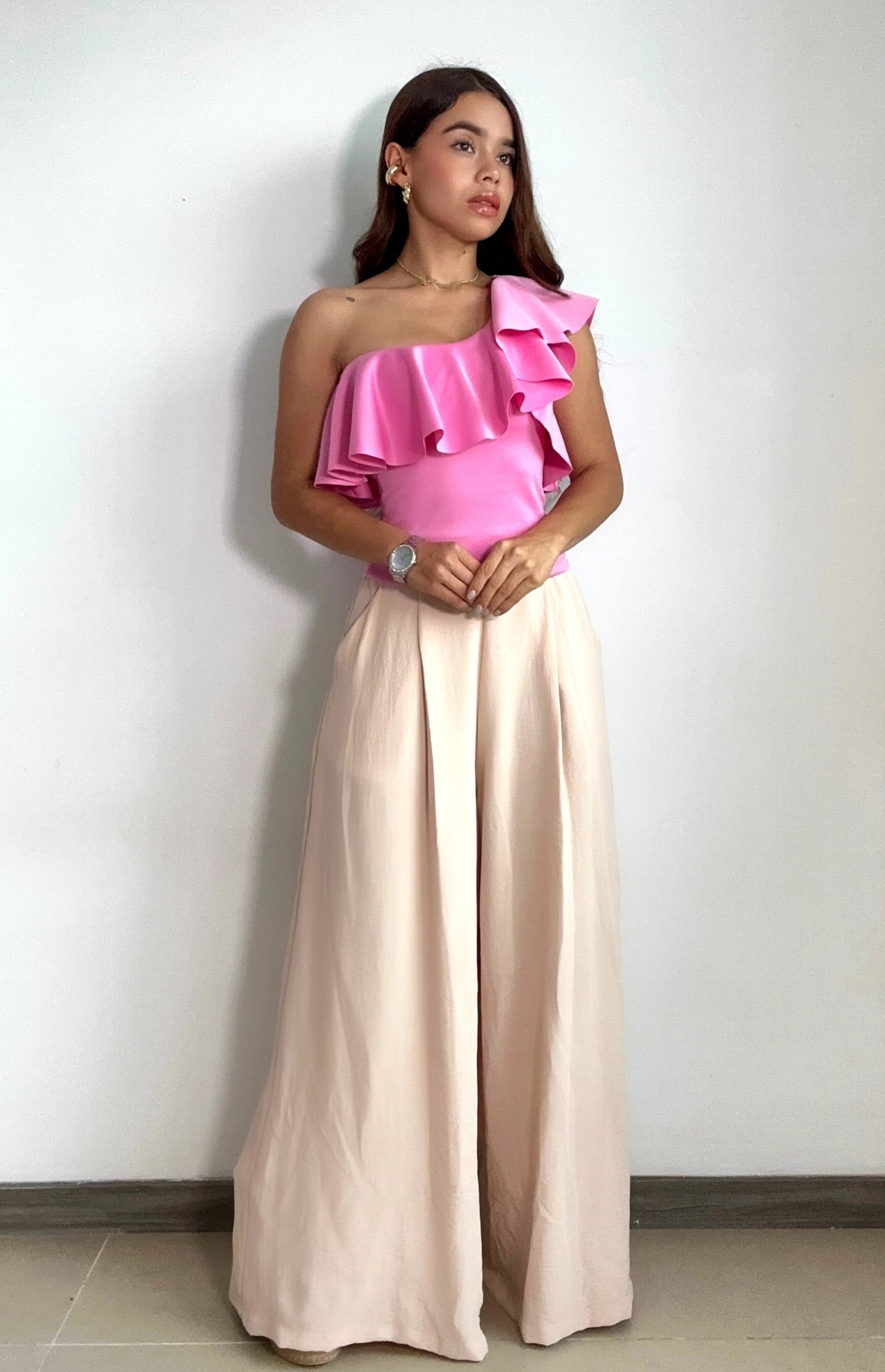 Blusa Asimetrica Con Bolero Lateral