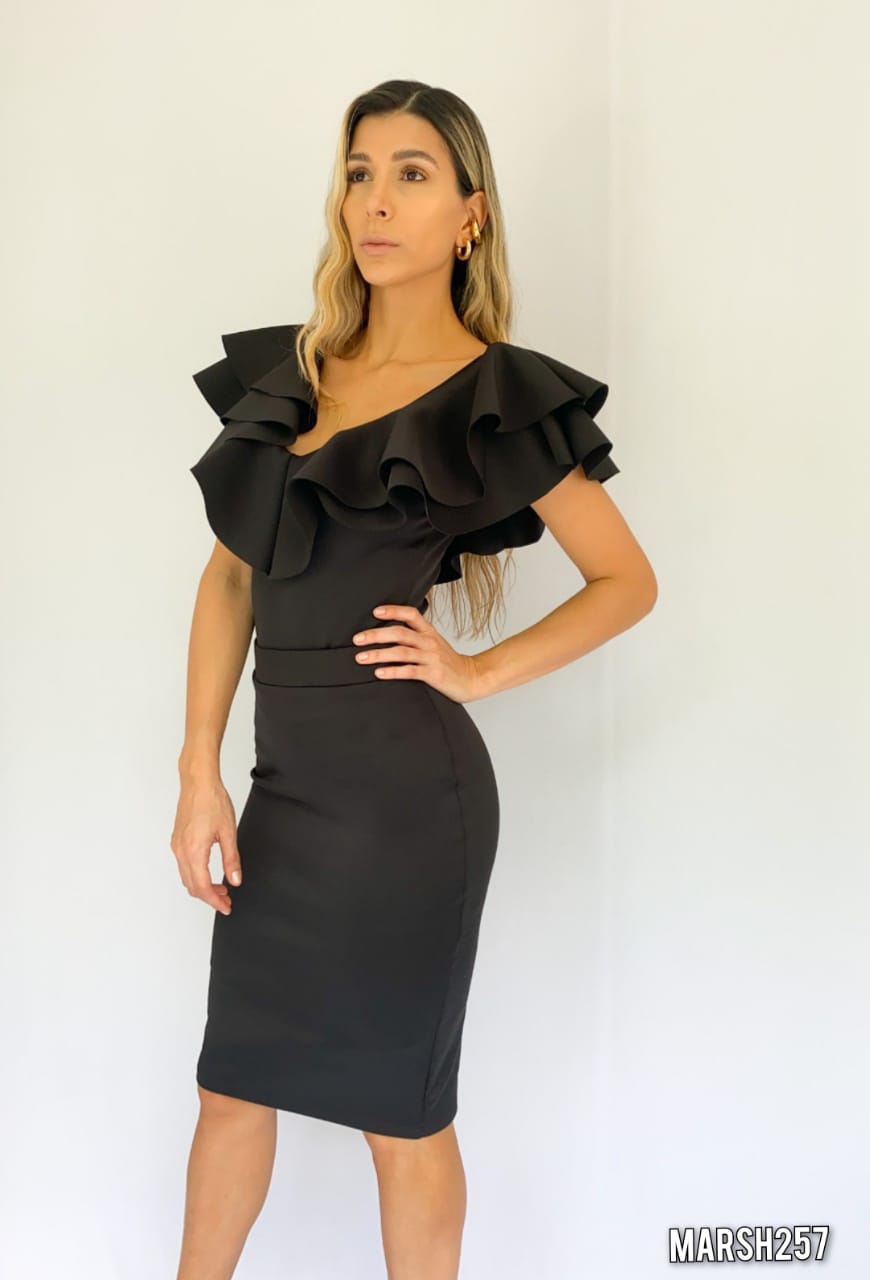 Blusa Manga Sisa Cuello V Con Boleros