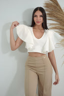 Blusa Manga Boleros Corta